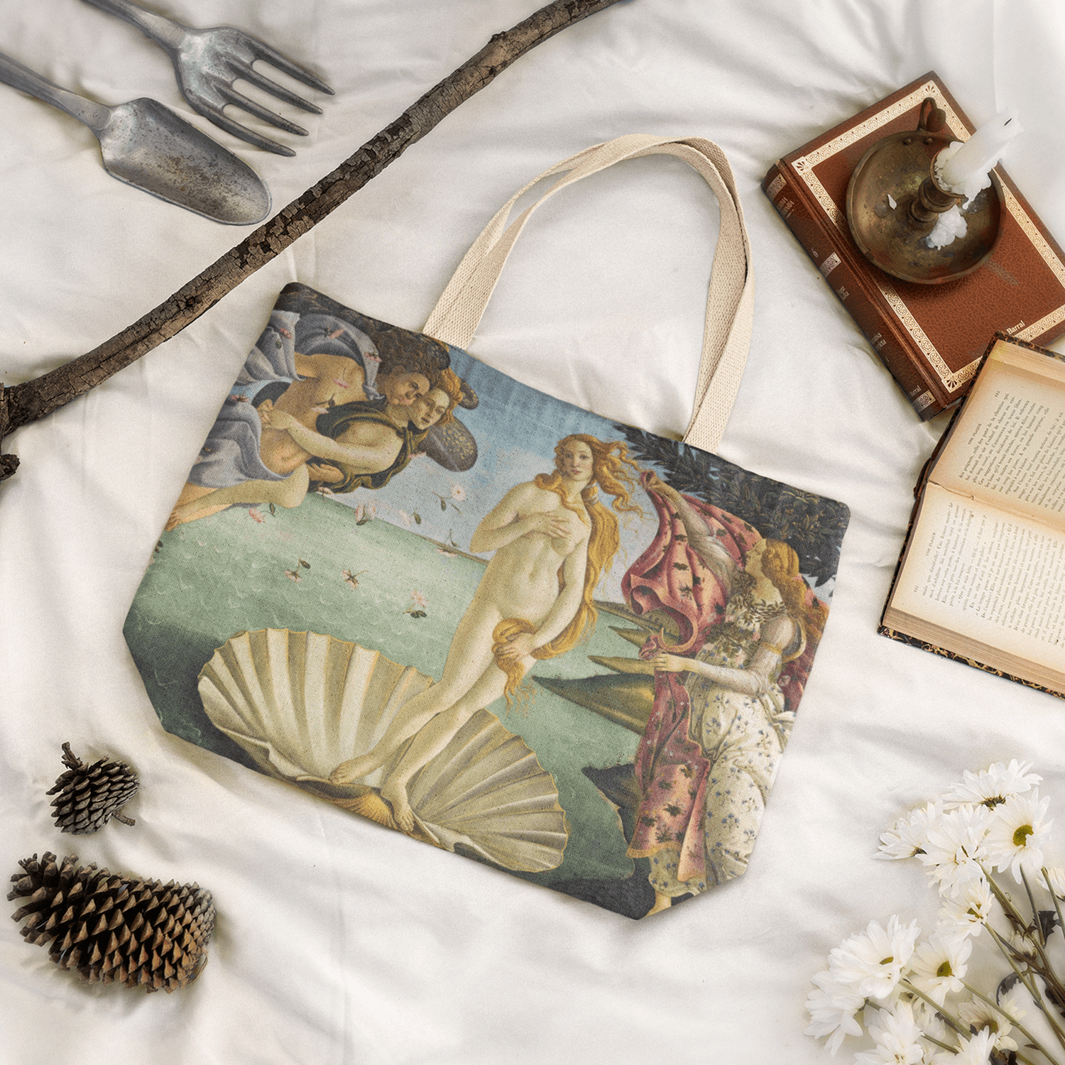 Tote Bag Birth Of Venus, 1485 by Sandro Botticelli