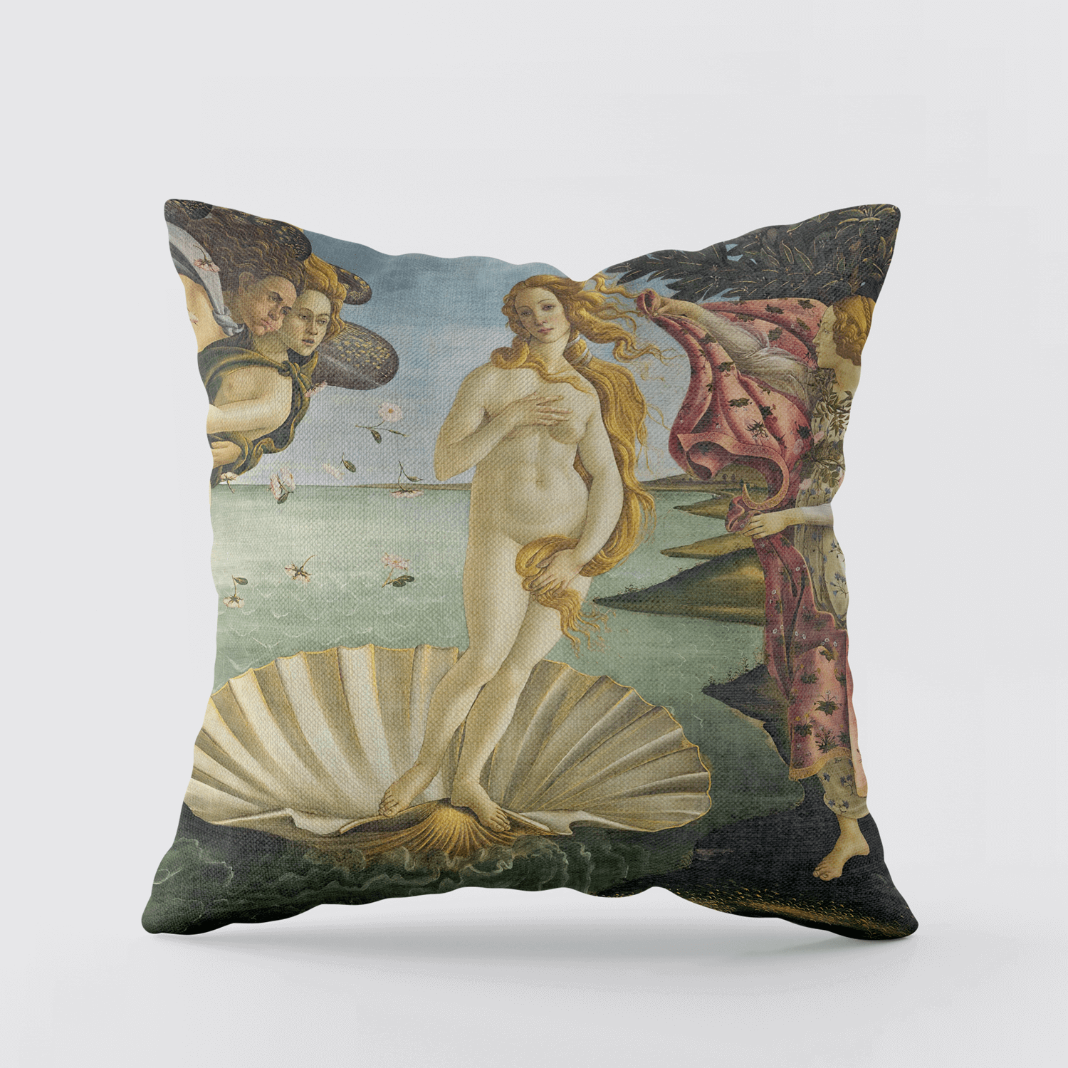 Cushion Cover Birth Of Venus, 1485 by Sandro Botticelli