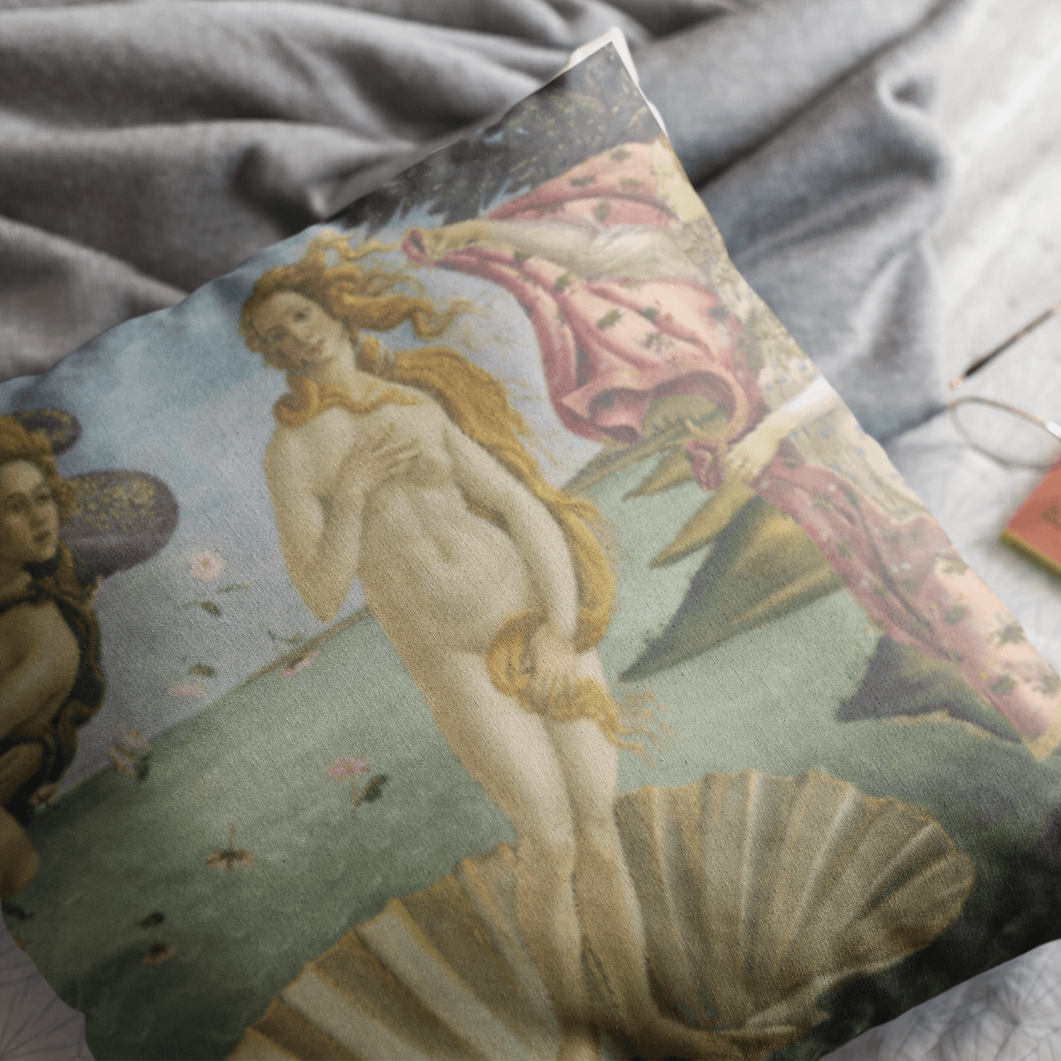 Cushion Cover Birth Of Venus, 1485 by Sandro Botticelli