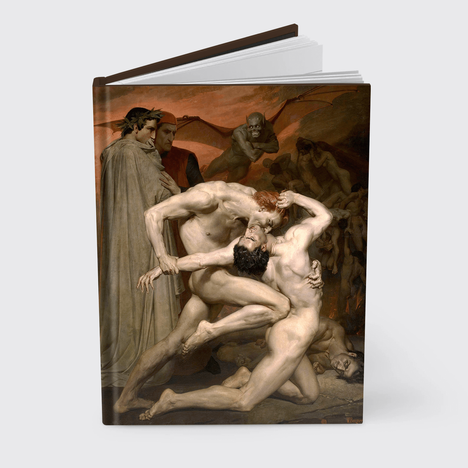 Notebook Dante and Virgil in Hell, 1850 by William Bouguereau