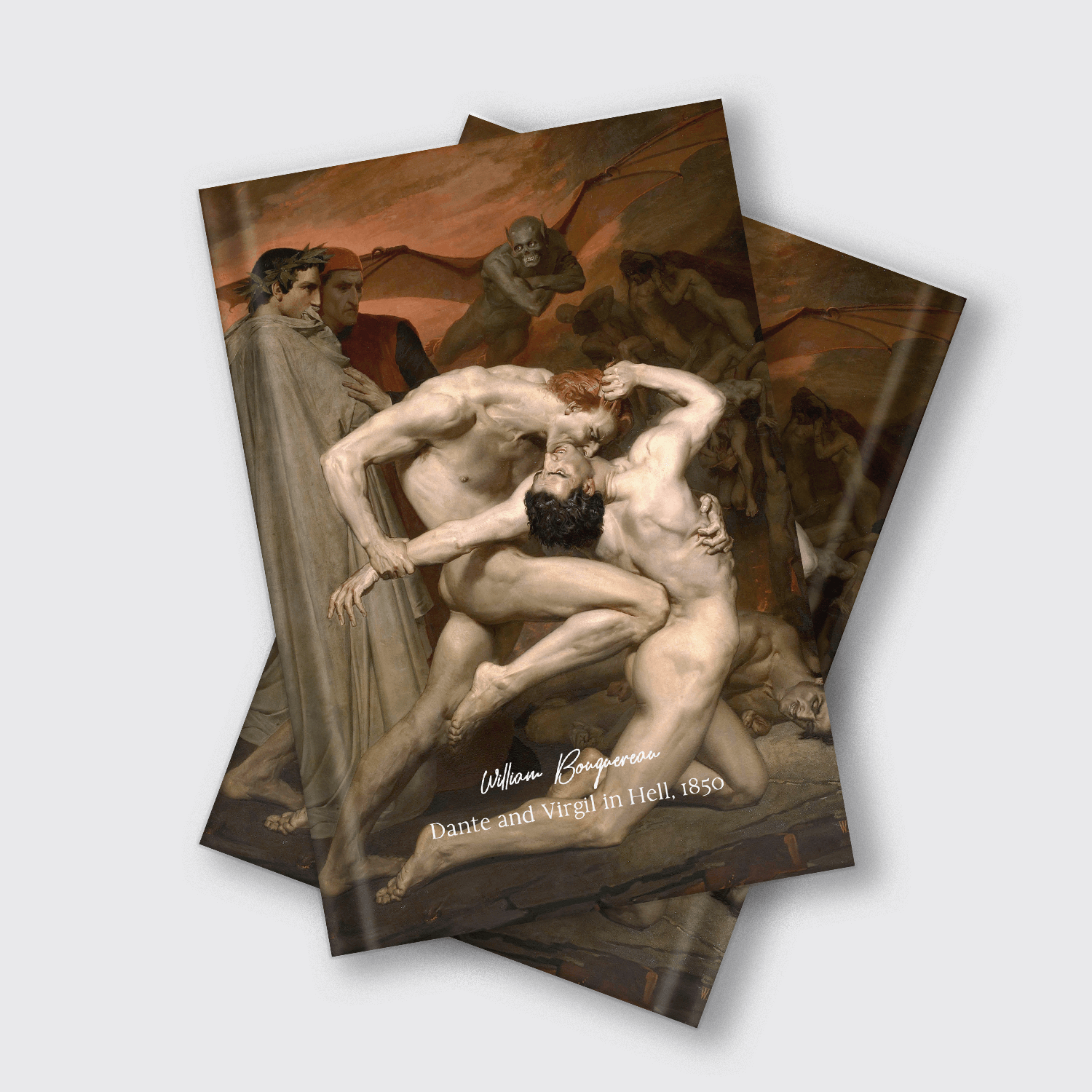 Notebook Dante and Virgil in Hell, 1850 by William Bouguereau