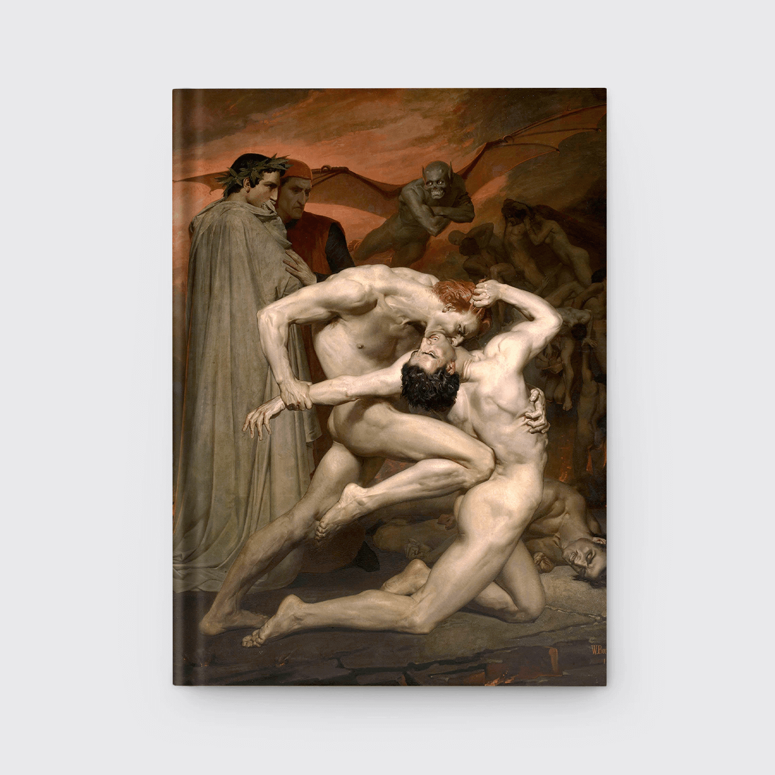 Notebook Dante and Virgil in Hell, 1850 by William Bouguereau