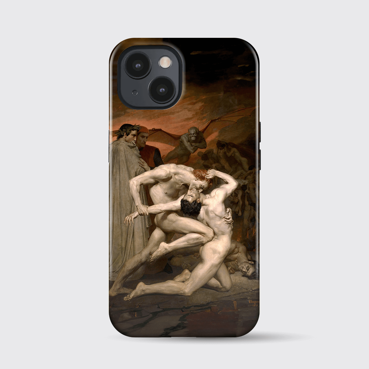 Phone Case Dante and Virgil in Hell, 1850 by William Bouguereau