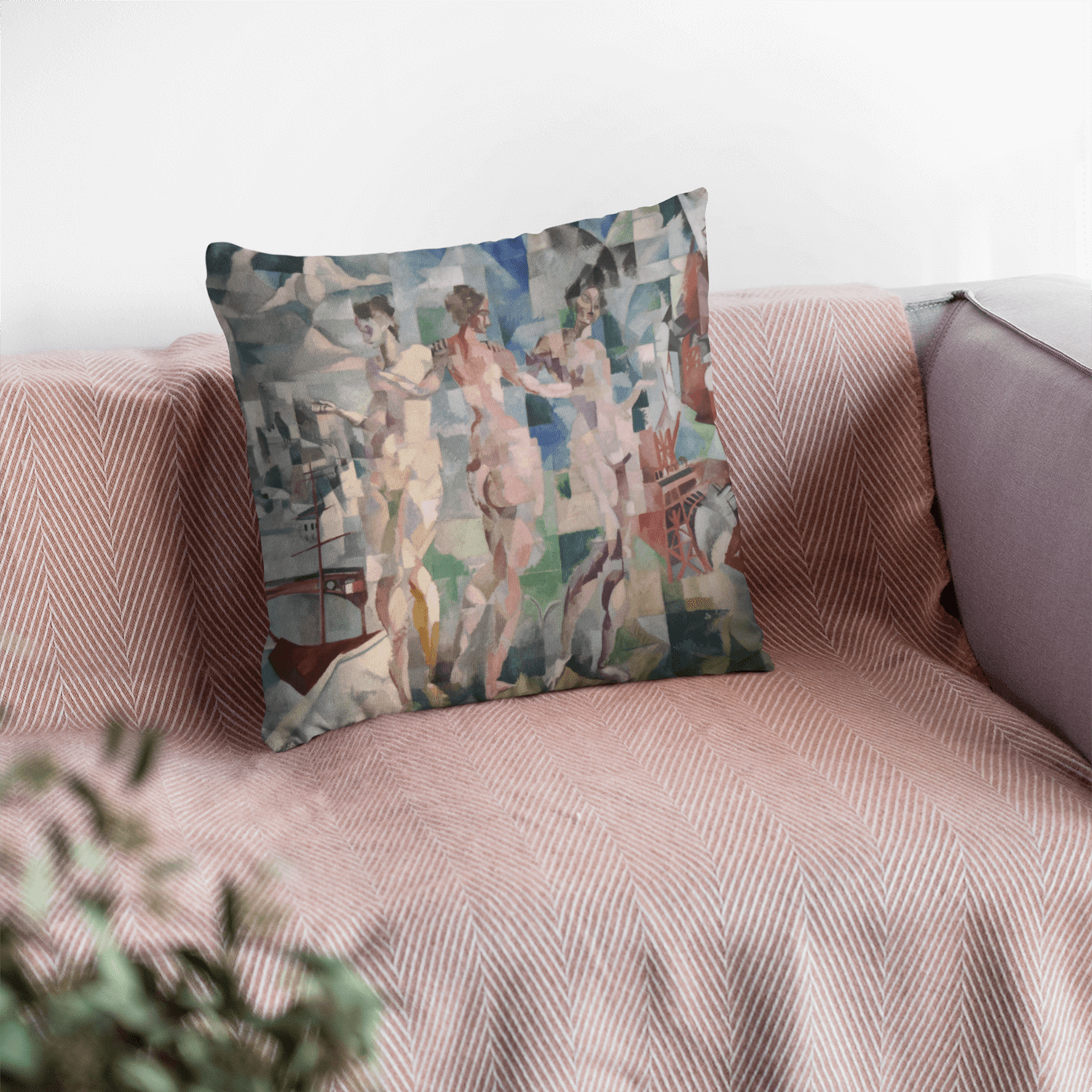 Cushion Cover La Ville de Paris by Robert Delaunay