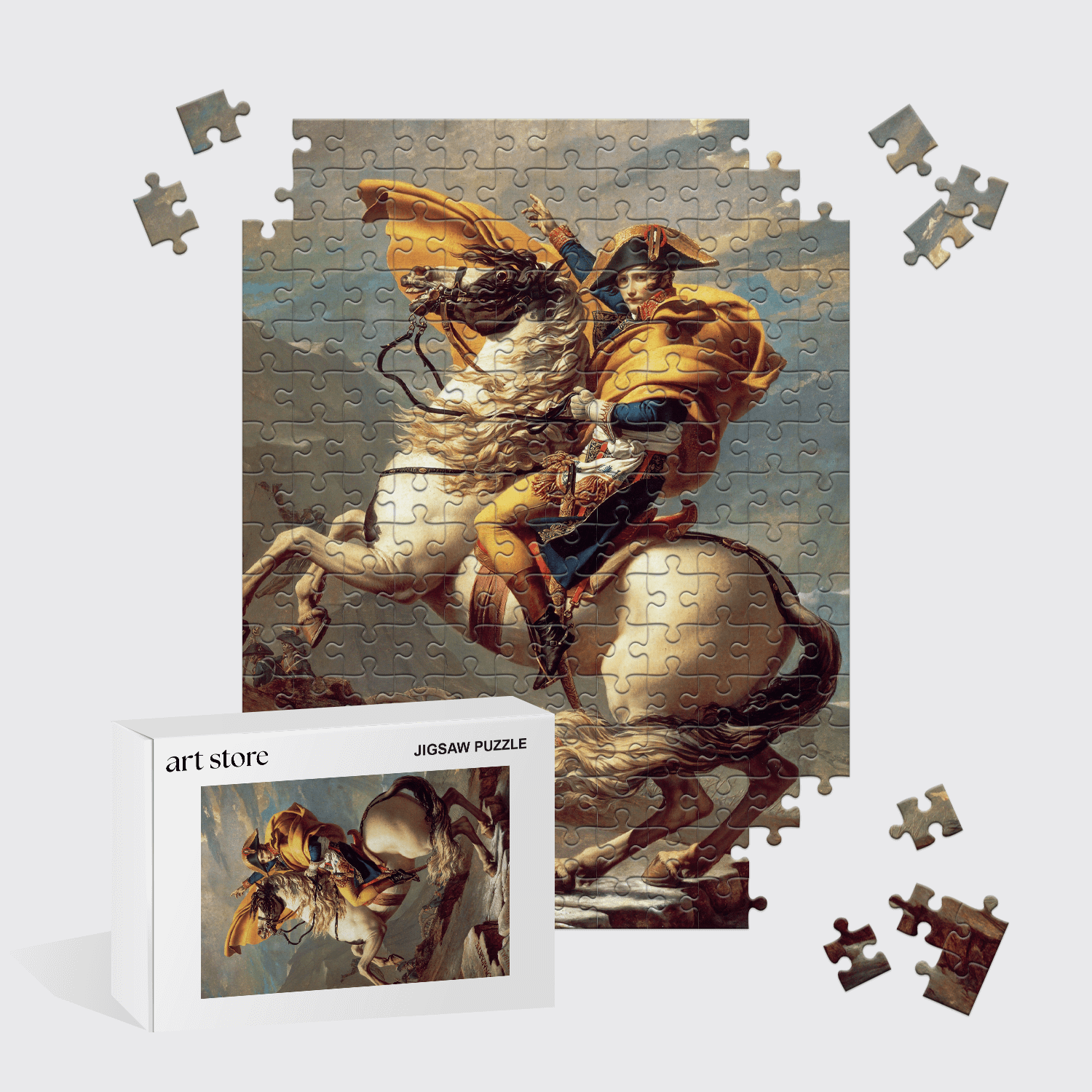 Jigsaw Puzzle 1000 pieces Napoleon Crossing The Alps by Jacques Louis David