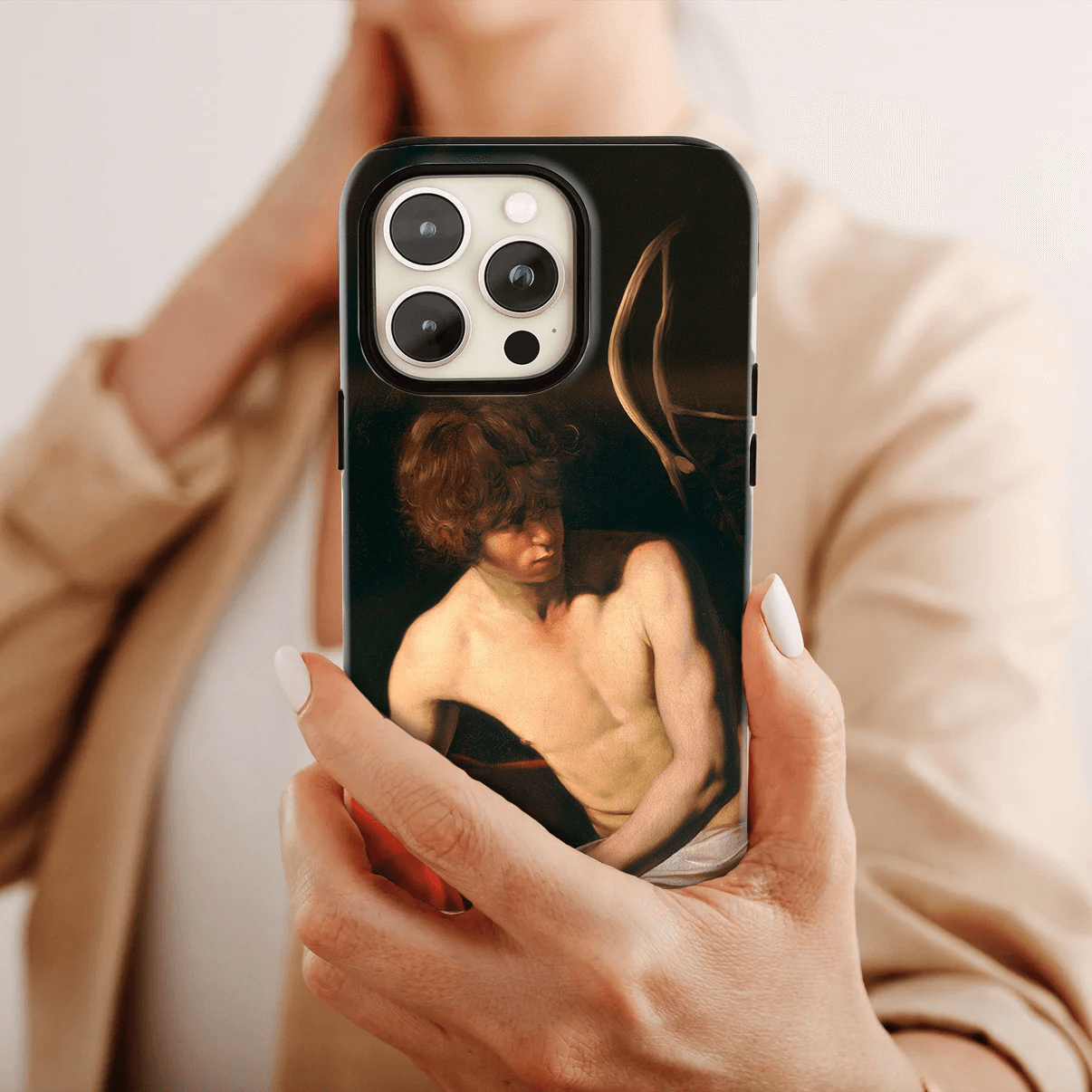 Phone Case Saint John the Baptist by Caravaggio