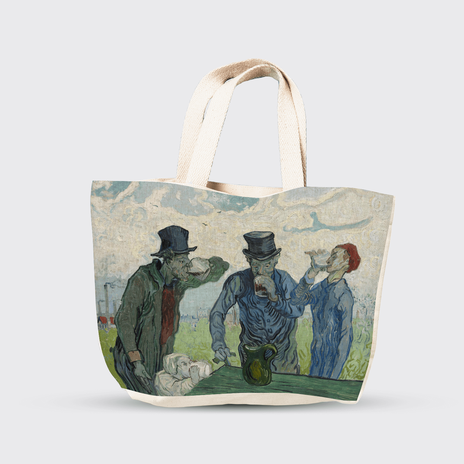 Tote Bag The Drinkers by Vincent Van Gogh