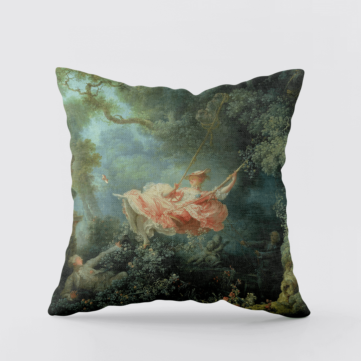 Cushion Cover The Swing, 1767 by Jean-Honore Fragonard