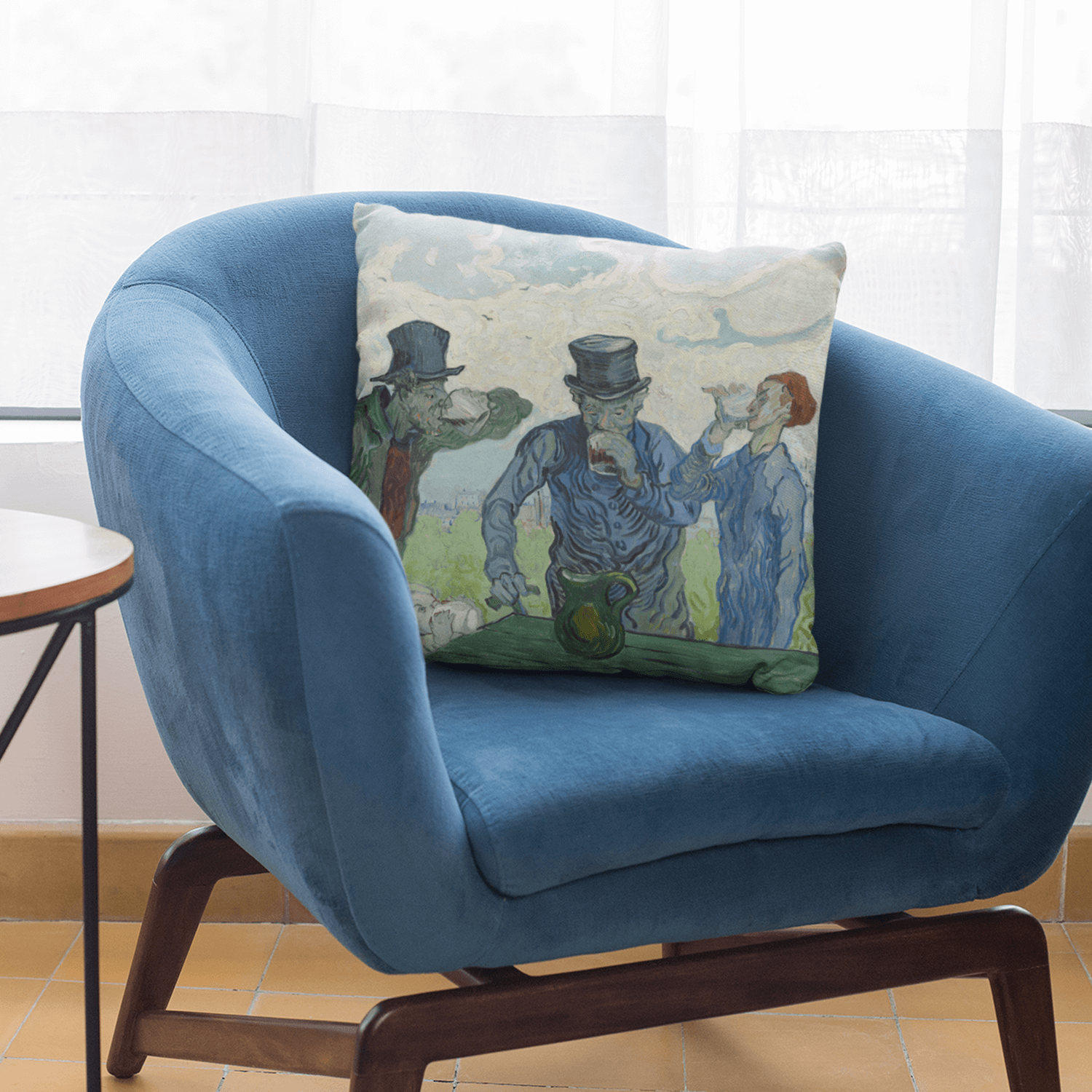 Cushion Cover The Drinkers, 1890 by Vincent Van Gogh