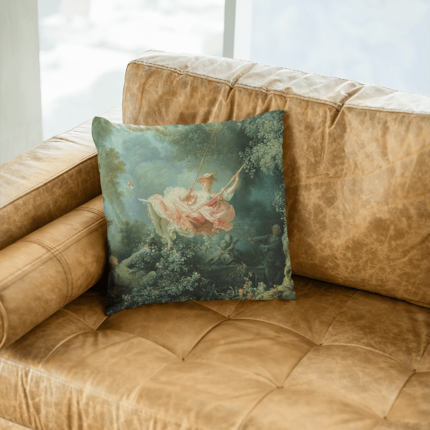 Cushion Cover The Swing, 1767 by Jean-Honore Fragonard