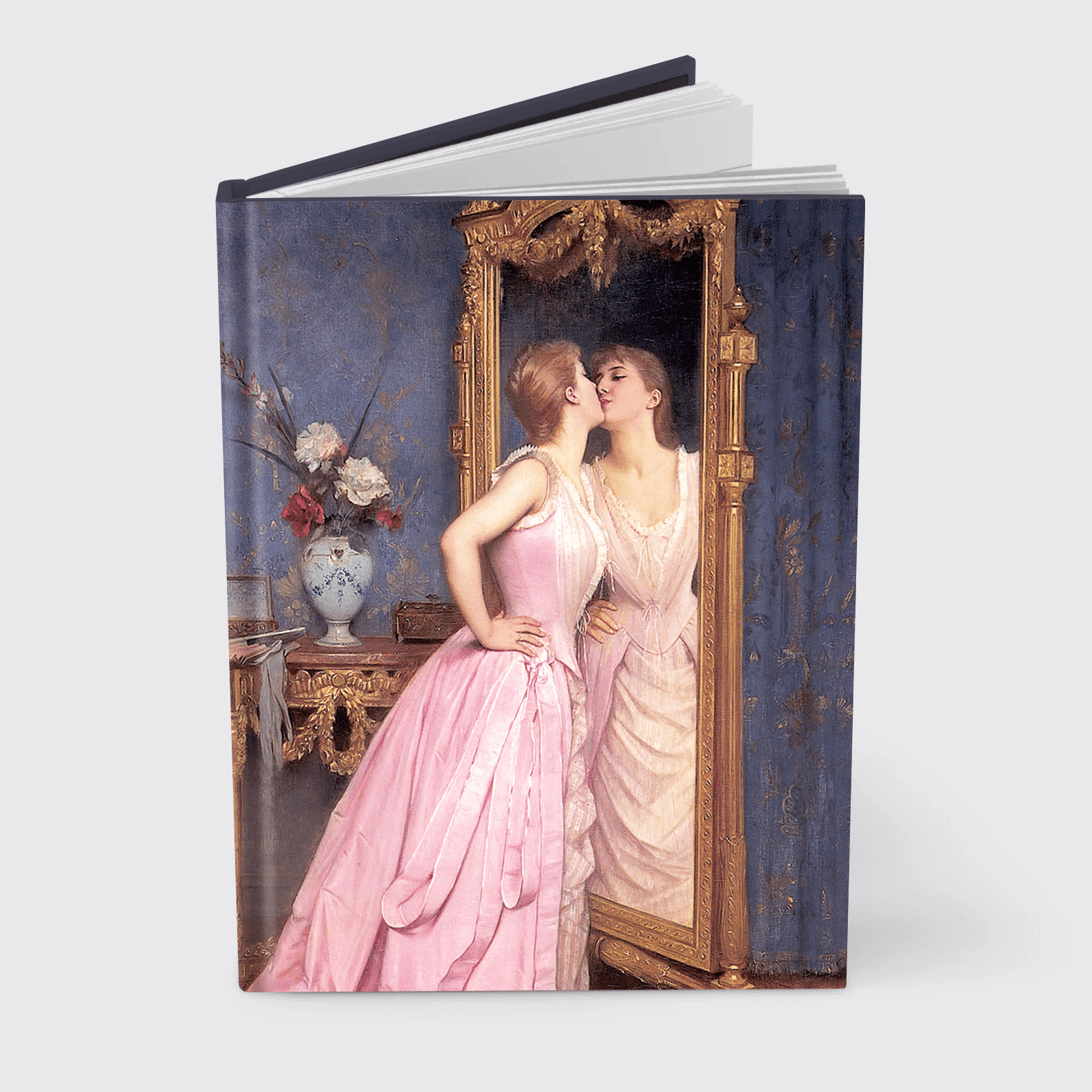 Notebook Vanity, 1870 by Auguste Toulmouche