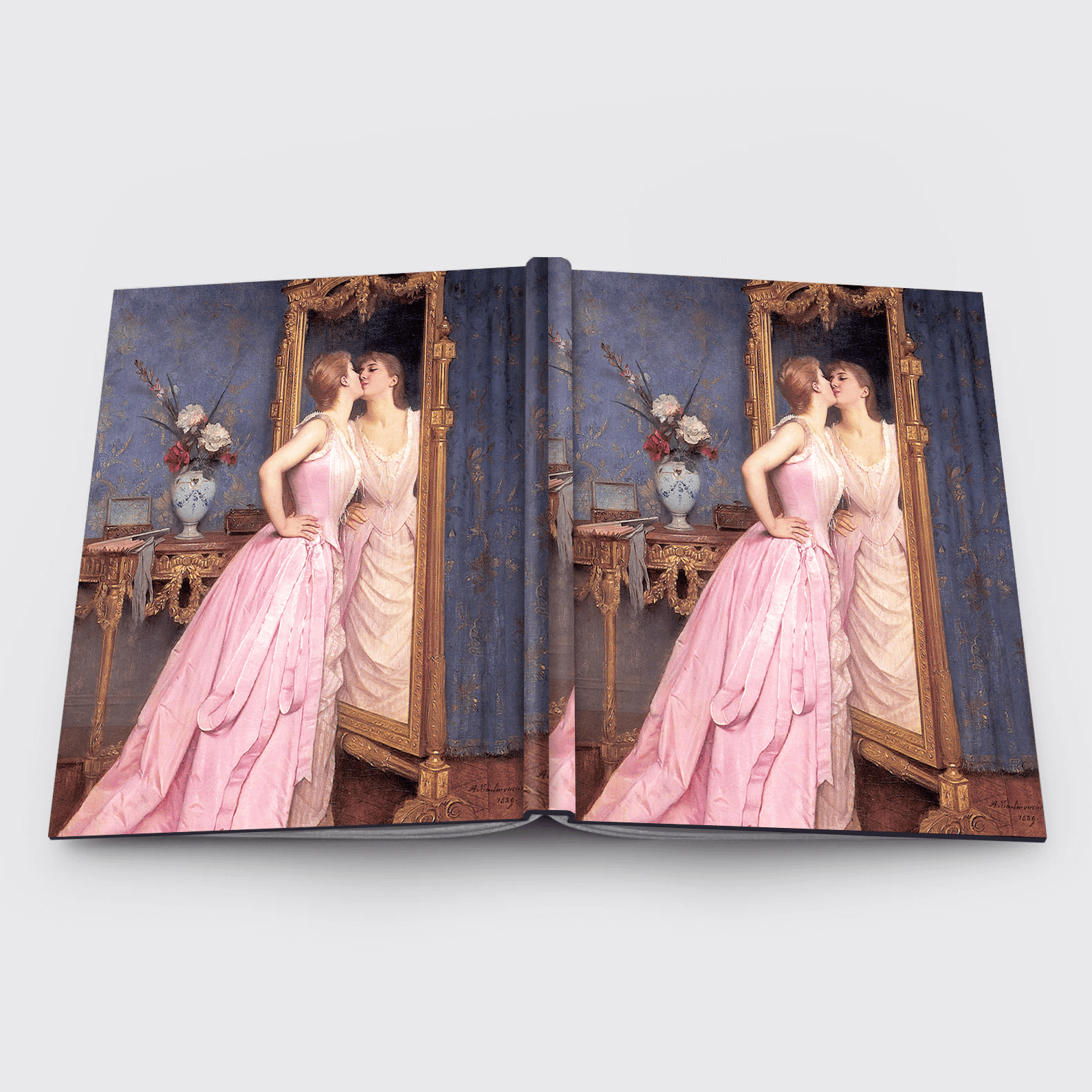 Notebook Vanity, 1870 by Auguste Toulmouche