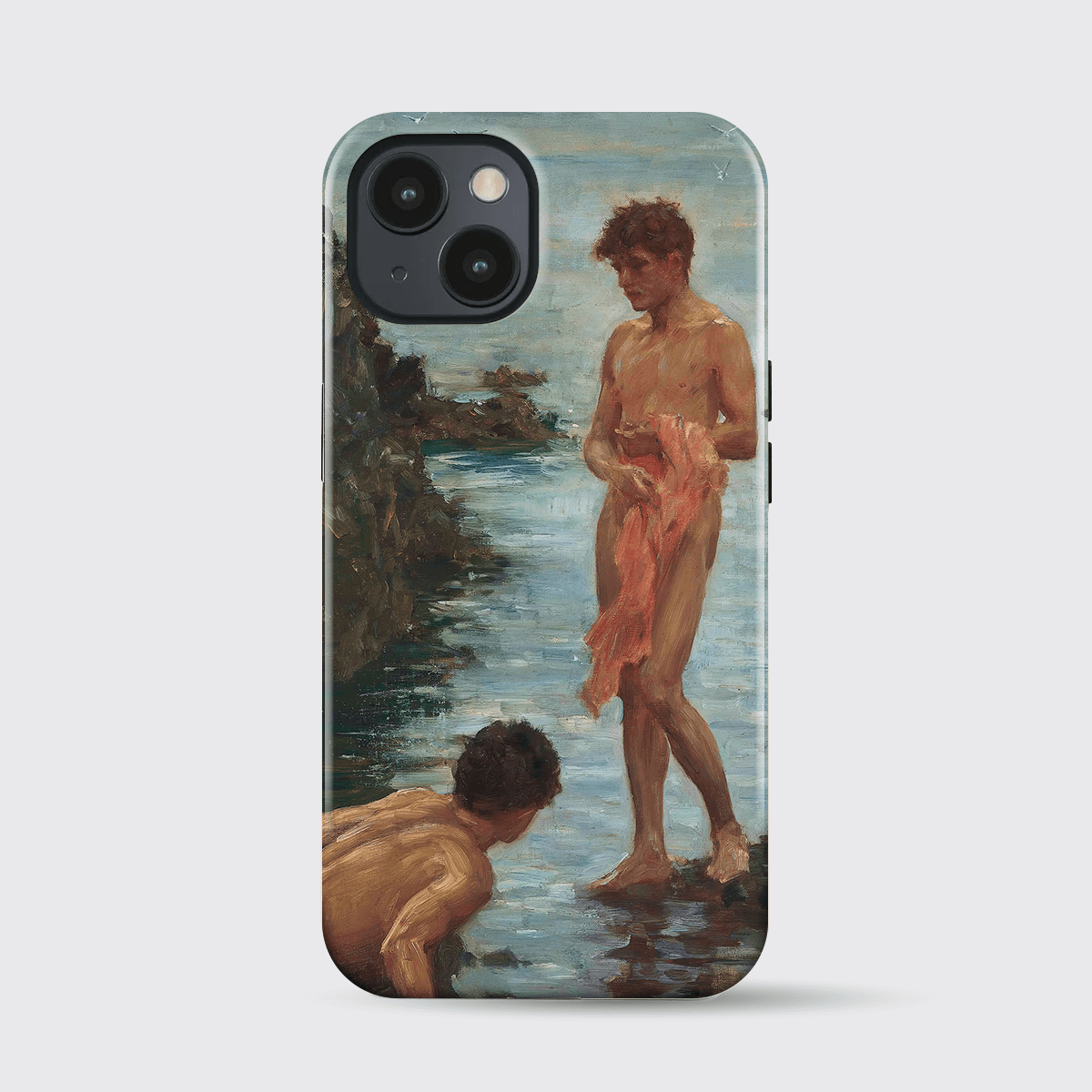 Phone Case Variant on A Bathing Group by Henry Scott Tuke